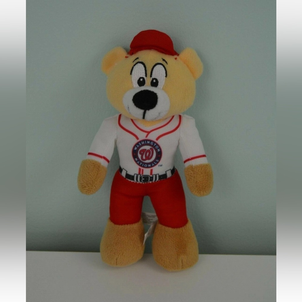Washington Nationals Teddy Bear Plush Stuffed Animal Good Stuff Baseball Red Tan